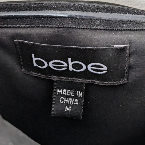 bebe Black Strapless Cocktail Dress - Picture 3 of 5